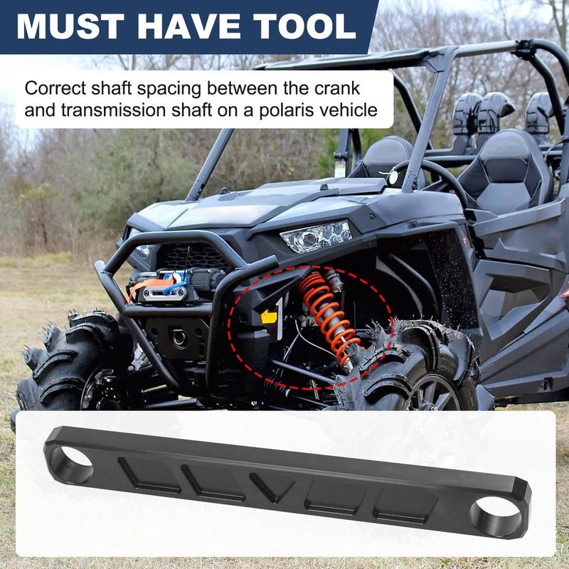 Transmission Shaft Clutch Alignment Tool Crankshaft Spacing Compatible with 2016-2024 Polaris RZR General Ranger XP 1000 (Black) Black