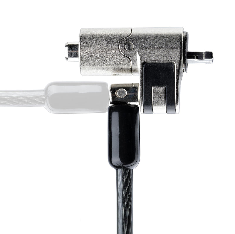 StarTech Nano Laptop Cable Lock, 6.6ft, TAA, Anti-Theft Keyed Lock (2m) | For EliteBook/2-1 Laptops, Steel Cable Lock For Laptop, Security Cable Locks Nano Slot Notebooks Unique Keyed