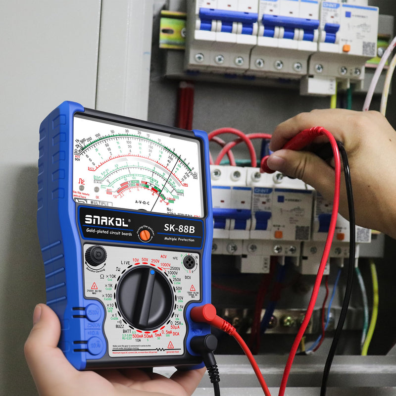 Analog Multimeter Tester, Analog Voltmeter Multimeter, Fieldpiece Multimeters for AC/DC Volt 2500V,DC Current 10A,RX 10K,Battery Tester, Diode/LED Testing,Live and Infrared Remote Detection Upgraded