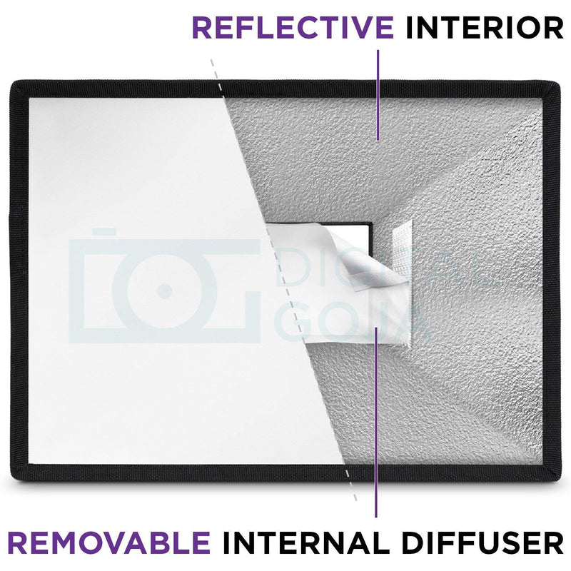 (3 Pack) Flash Diffuser Light Softbox by Altura Photo (Universal, Collapsible with Storage Pouch) for Canon, Yongnuo and Nikon Speedlight Three Sizes Combo