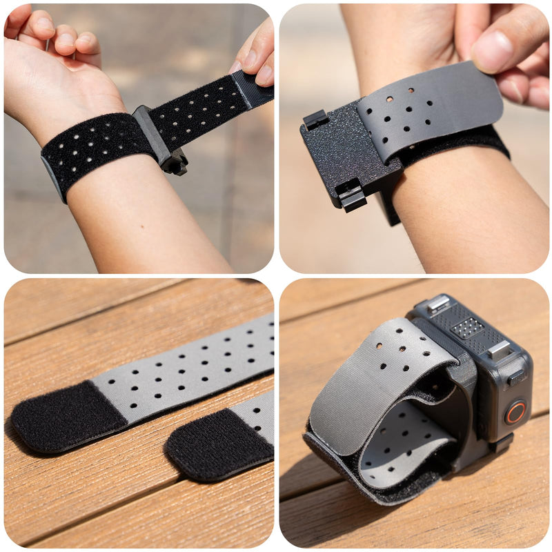 DELOPE Magnetic Wrist Mount Strap Compatible with DJI Osmo Nano & Xtra Atto | Wristband Holder Real-Time Monitoring Video Recording for Vlog Hiking Cycling Outdoor Sports
