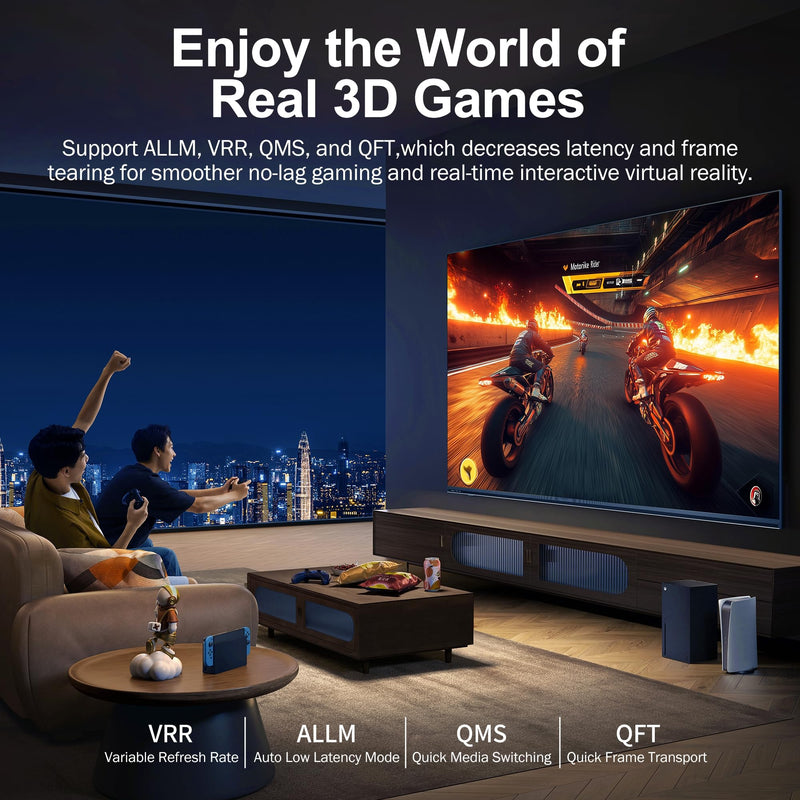 Thsucords 16K 8K 4K HDMI 2.2 90 Degree Right Angle Cable 1.6FT, High Speed Cord Supports 16K@60Hz,8K@120Hz,4K@480Hz 96Gbps Ultra Compatible with PS5/HDTV 16K A - Right Angled 90°