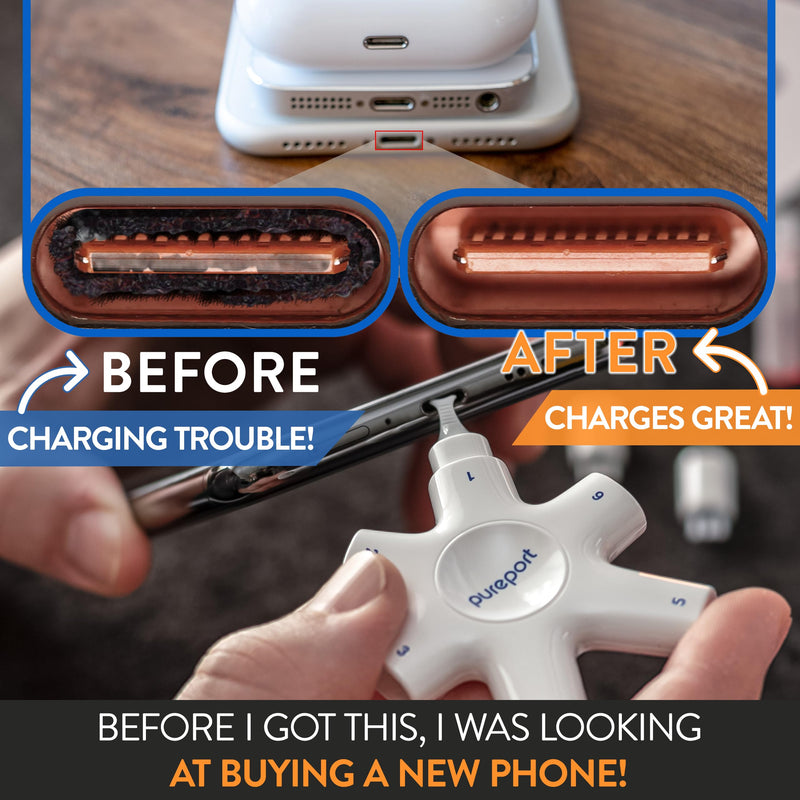  [AUSTRALIA] - USB-C Multi-Tool Phone Cleaning Kit | Clean Repair & Restore Cell Phone Tablet & Laptop USB C Ports & Cables | Fix Unreliable & Bad Connections | Extend The Life of Your Tech Devices (Black) For USB-C (black)