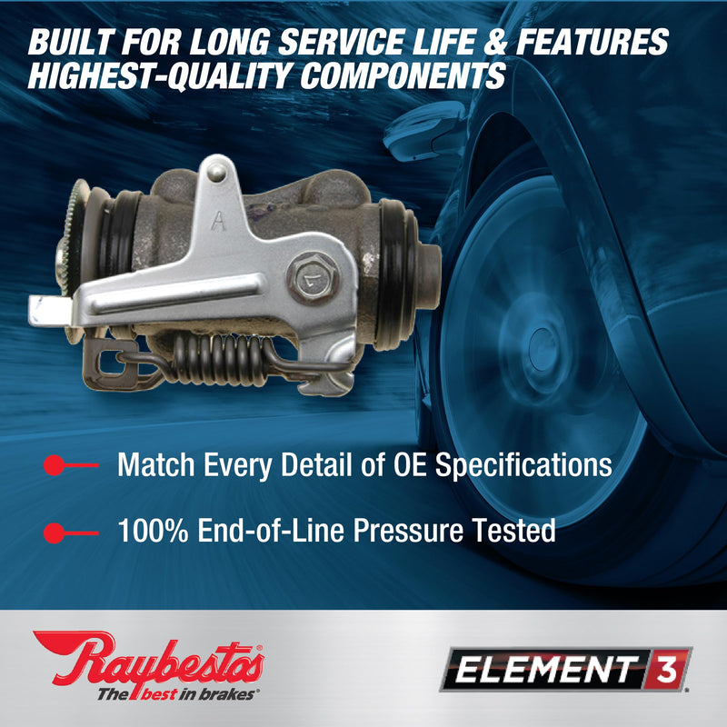 Raybestos Element 3 Automotive Replacement Rear Left Drum Brake Wheel Cylinder for Select 2003-2008 Toyota Corolla, 2003-2005 Toyota Yaris, 2004-2009 Toyota Prius, 2004-2006 Scion xB, 2006-2018 Toyota Celica (WC370146)