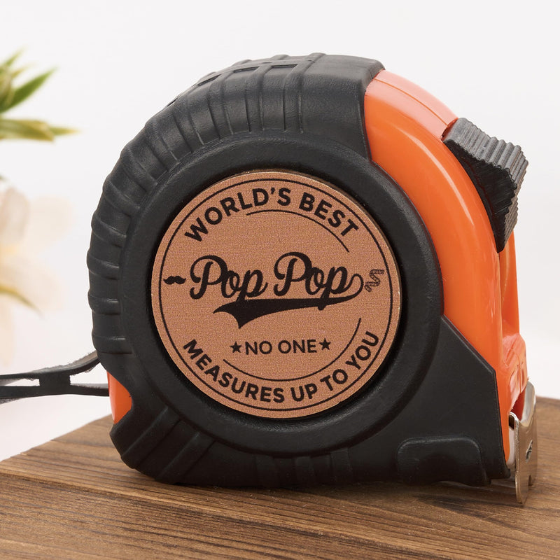Pop Pop Gifts, Gift for Pop Pop from Kids, Measuring Tape 16ft for Men, Ideal for Birthday, Fathers Day, Christmas, Retractable Digital Carpenter Tool
