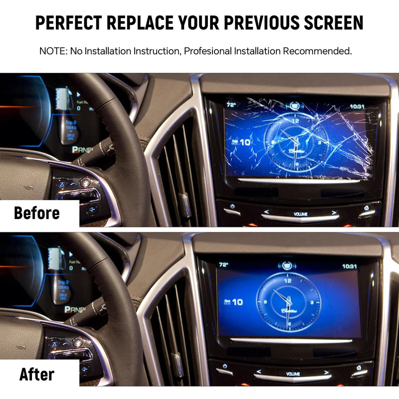 Upgraded CUE Touchscreen for 2013-2017 Cadillac ATS CTS SRX XTS Escalade CUE Touch Screen Replacement with Removal Tool Kit Replace 23243166, 20867045, 22912608