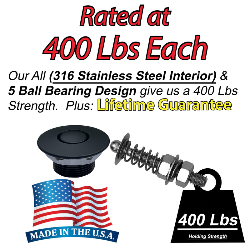 Polished Stainless 1.00""& 2"" Stud Pro Series USA Made Polished Stainless 1.00" & 2" Stud