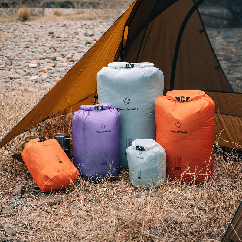 Thous Winds Waterproof Dry Bag, Lightweight Dry Sack for Hiking, Camping, Boating, Backpacking, Kayaking, 36L COCO White