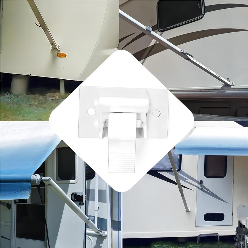 for RV Camper Trailer Bottom Mounting Bracket 8300 8500 9000 Awning Replacement White Lower （1 pc） white（T）