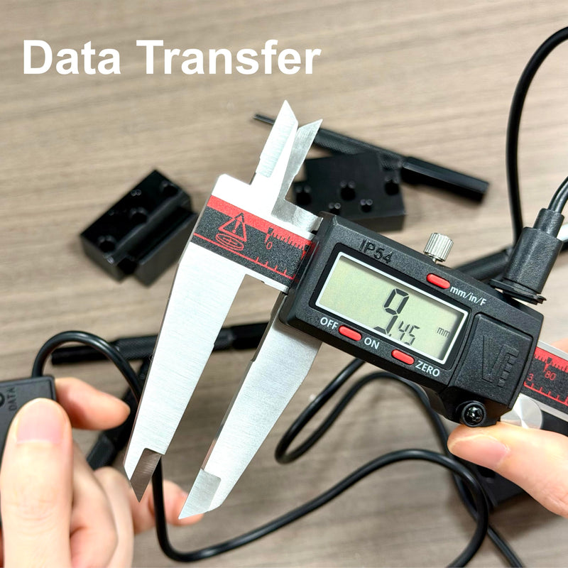 VINCA IP54 Grade Digital Caliper, DCLA-1205 12 Inch/300mm, Inch/Millimeter/Fraction Conversion, Stainless Steel, Large LCD Screen