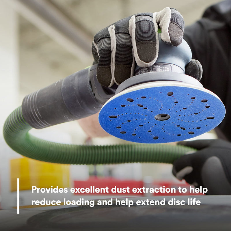 3M Hookit Blue Abrasive Discs 36183, Multi-Hole, Blend Preparation, Paint Preparation, 6 in, 600 Grade, 50 Discs/Carton Multi-Hole Disc 6 in diameter 600+ Grit
