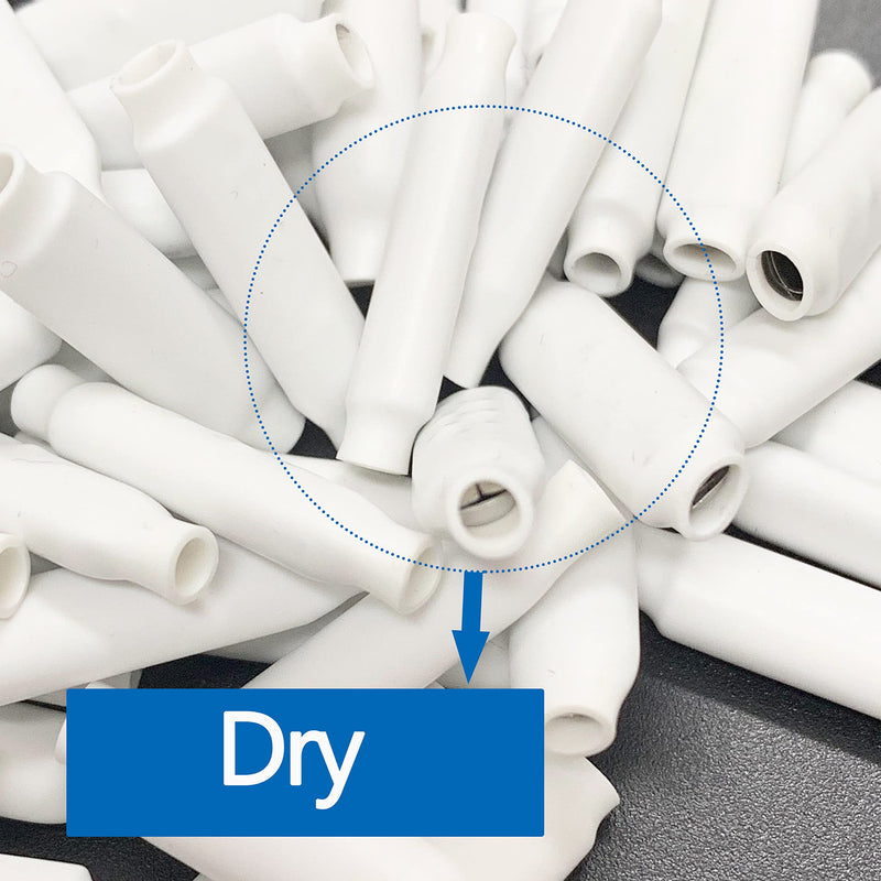 White Dry B Connector Wire Telephone Alarm Wire Crimp Beanies Splices for Low Voltage (1000Pcs) White