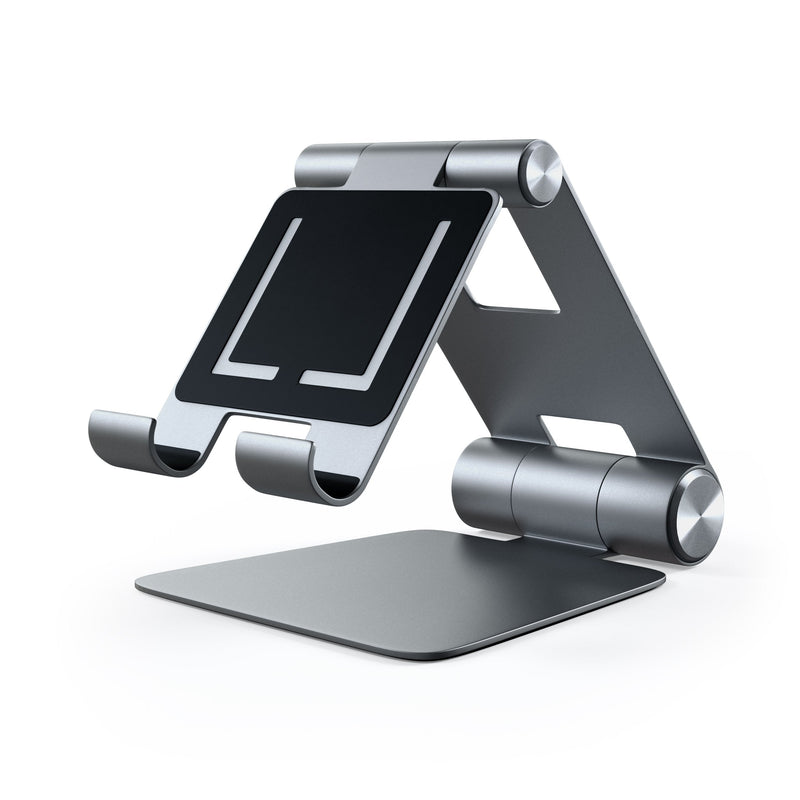 Satechi R1 Multi-Angle Foldable Tablet Stand, Compatible with iPad Air/Pro M4/M3, iPad mini, iPhone 17 and More - Space Gray