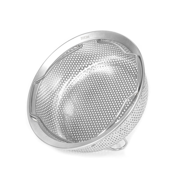 Stainless Steel Steamer Basket - Vegetable & Dumpling Steamer Insert for Pots, Instant Pot Accessories with Handles & Feet, Multi-Purpose Mesh Strainer for Cooking, Fruits (Silvery, Large) Silvery