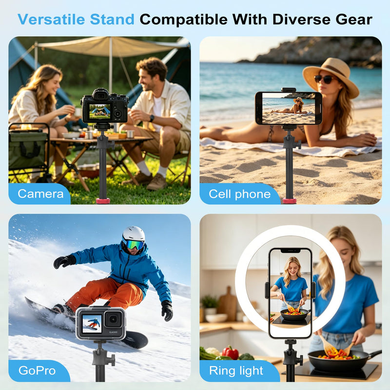Starlink Mini Tripod Stand Mount with Aluminum Adapter, Portable & 360°Tilt | for All Starlink Mini Models, Starlink Mini Ground Tripod Stand for RV, Backpac Travel, Camping and Outdoor Satellite Setup
