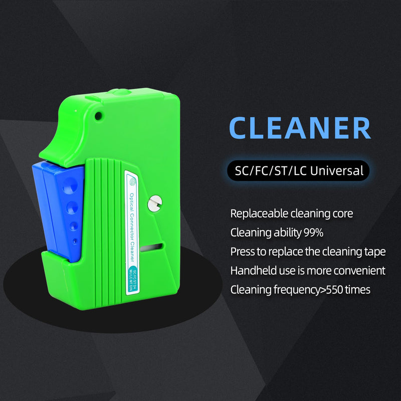 Fiber Optic Cleaning Kit Equipped with dust-Free Paper Cleaning Cotton swabs and Brushes Cleaning Box 1.25MM/2.5MM Cleaning Pens for SC/LC/FC Connections 1PCS Cleaning Small Set No.4
