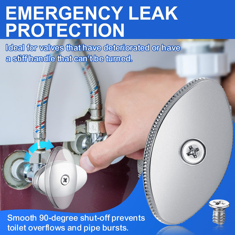 3 Pack 18 Point Toilet Shut Off Valve Compatible with 88000 Brass Craft Stop Valves, Water Valve Shut Off Tool for Toilet & Sink 3