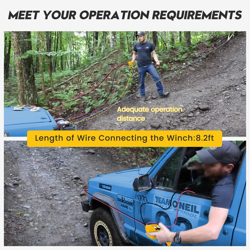Winch Controller, Briidea Winch Remote Replacement Parts for 12V 1500 lbs‑5000 lbs Electric Winch, Supporting Forward and Reverse Motion, Easy to Use