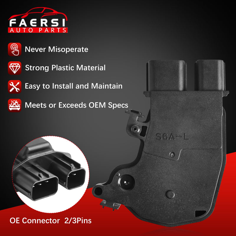 FAERSI Door Lock Actuator Motor Front Left Driver Side Compatible with 2003 2004 2005 Honda Accord Civic CR-V Element Odyssey Pilot, 2002-2006 Acura RSX Replaces 72155-S5P-A11, 72155S5PA11