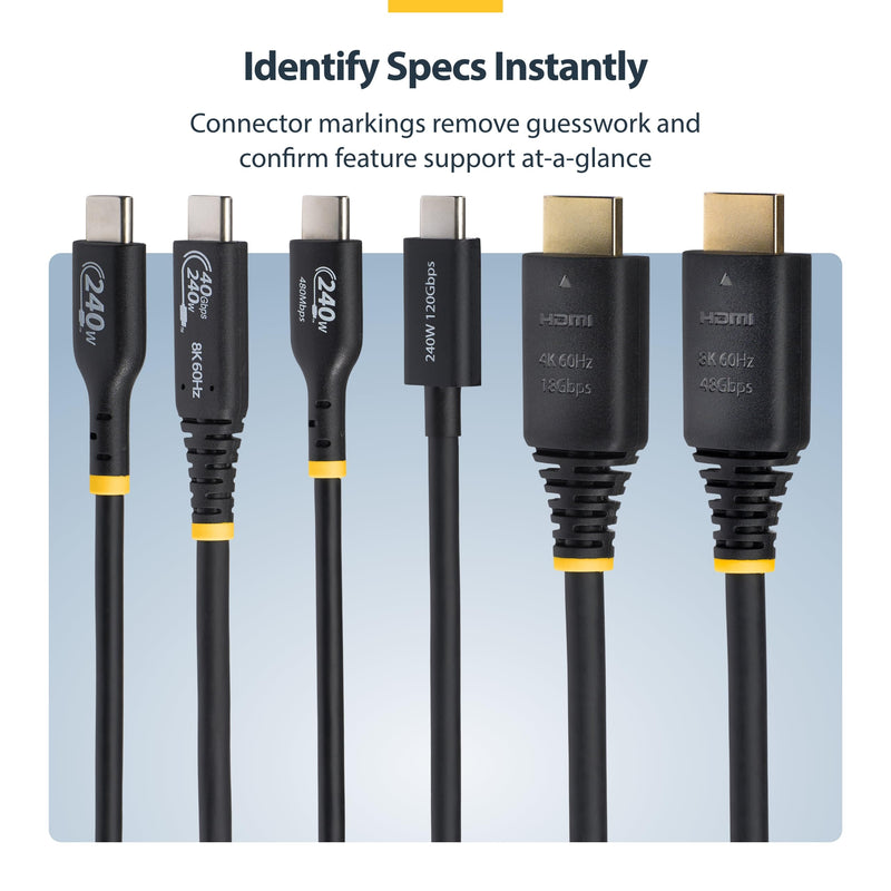 StarTech 15ft Ultra High Speed HDMI Cable, 8K 60Hz, HDR10+, 48Gbps 15 ft