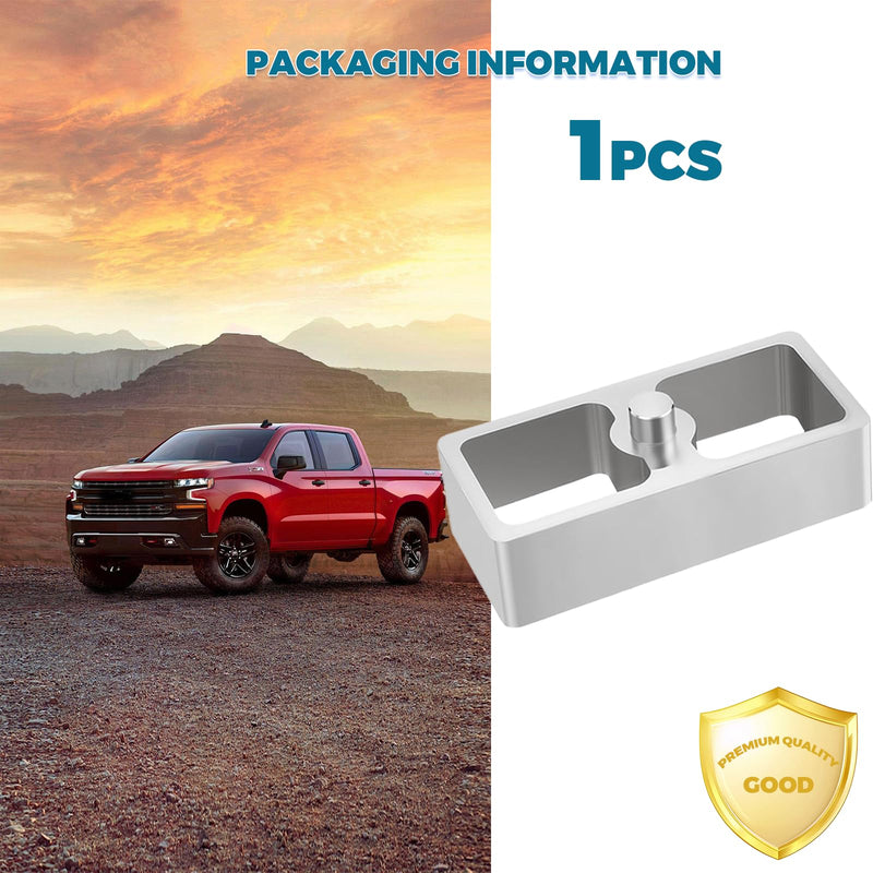 1 PCS Upgrade 1 Inch Universal Leaf Spring Lowering Block Kit Aluminum for Ride Height Adjustment