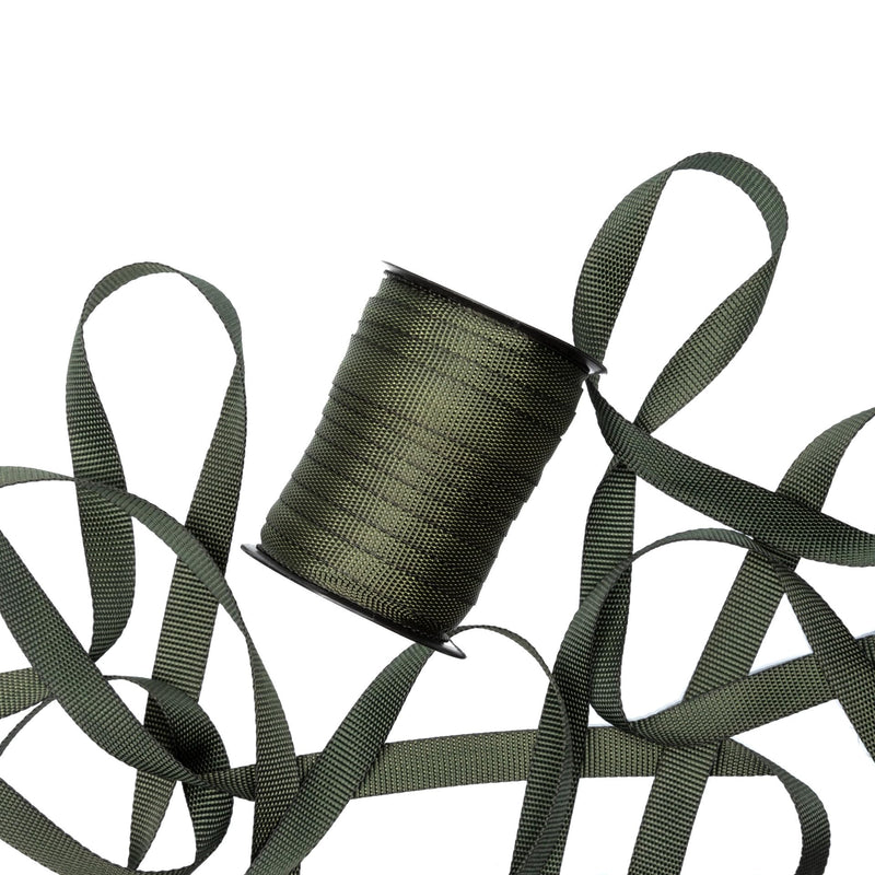 Tree Straps for Staking, Tree Ties for Plant Support, 3/4 Inch Width Guying Material Webbing Garden Strap for Outdoor Tree Straightening, 1500 Lbs Strength (Army Green) - 100 Feet 100 ft