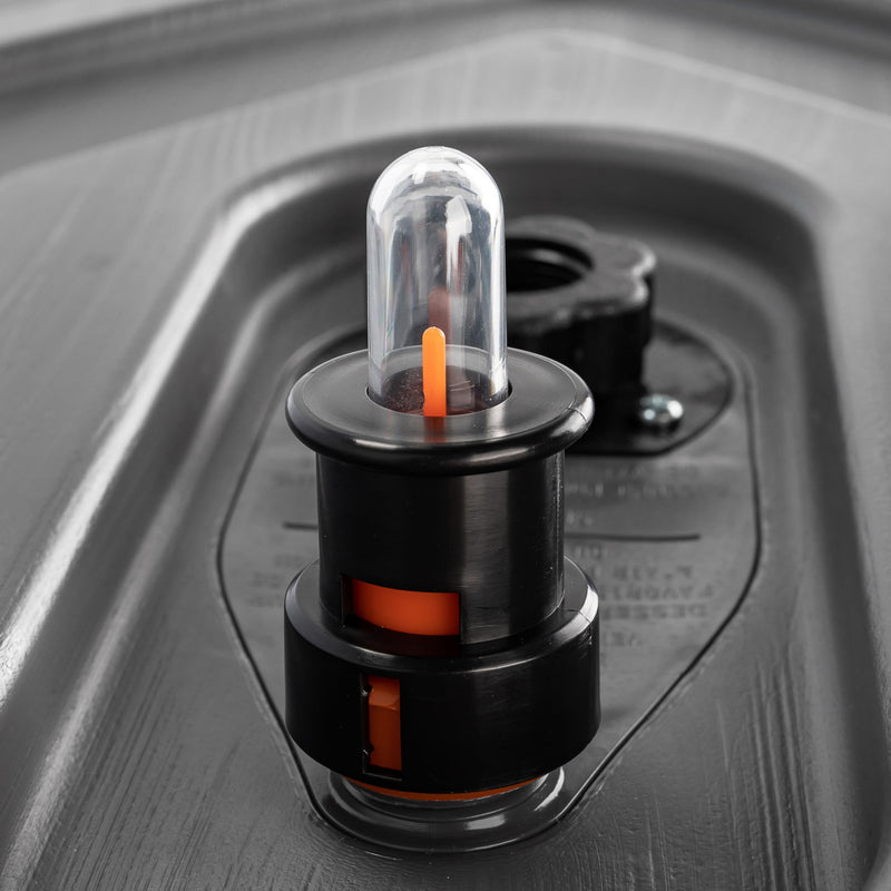 Camco Rhino RV Tote Tank Gauge | Features an Easy Installation, Attaches to a Standard Garden Hose, and Allows The Tote Tank to Vent While Filling or Dumping (39012)