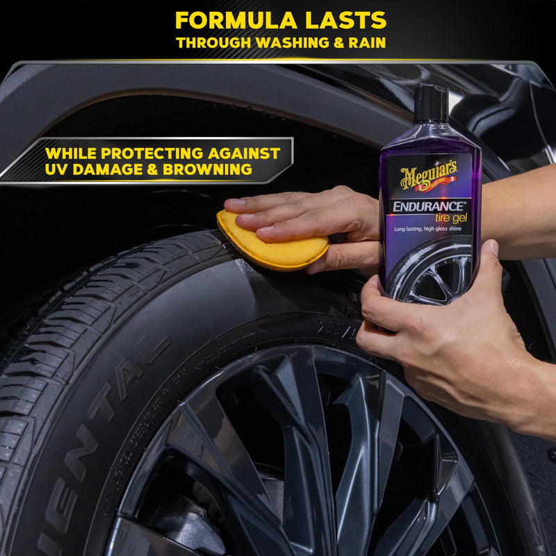 Meguiar's G7516 Endurance Tire Gel, Premium Tire Gel for a Lasting Glossy Shine - 16 Oz Bottle, PURPLE 16 Fl Oz (Pack of 1)