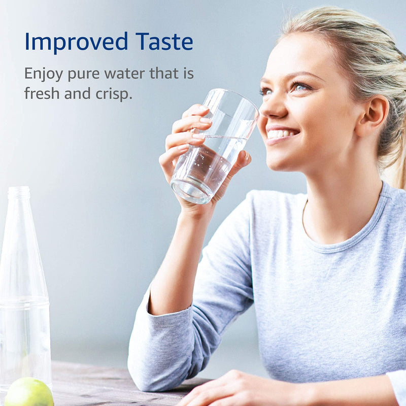 AQUA CREST GXRLQR Under Sink Water Filter, NSF/ANSI 401 Certified, Replacement for GE SmartWater Twist and Lock In-Line GXRLQR Water Filter, Reduces PFAS, PFOA/PFOS, 3 Pack
