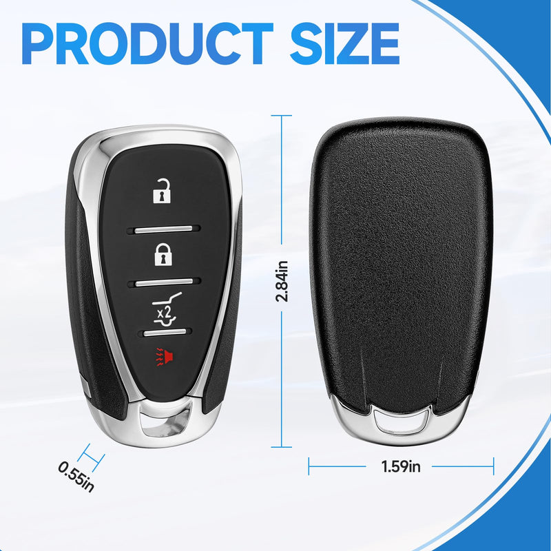 Smart Key Fob Replacement fits for Chevy Traverse 2018-2025 Trailblazer 2021-2025 Blazer 2019 2020 2021 2022 2023 2024 2025 Car Keyless Entry Remote HYQ4EA HYQ4ES 433 MHZ ID46