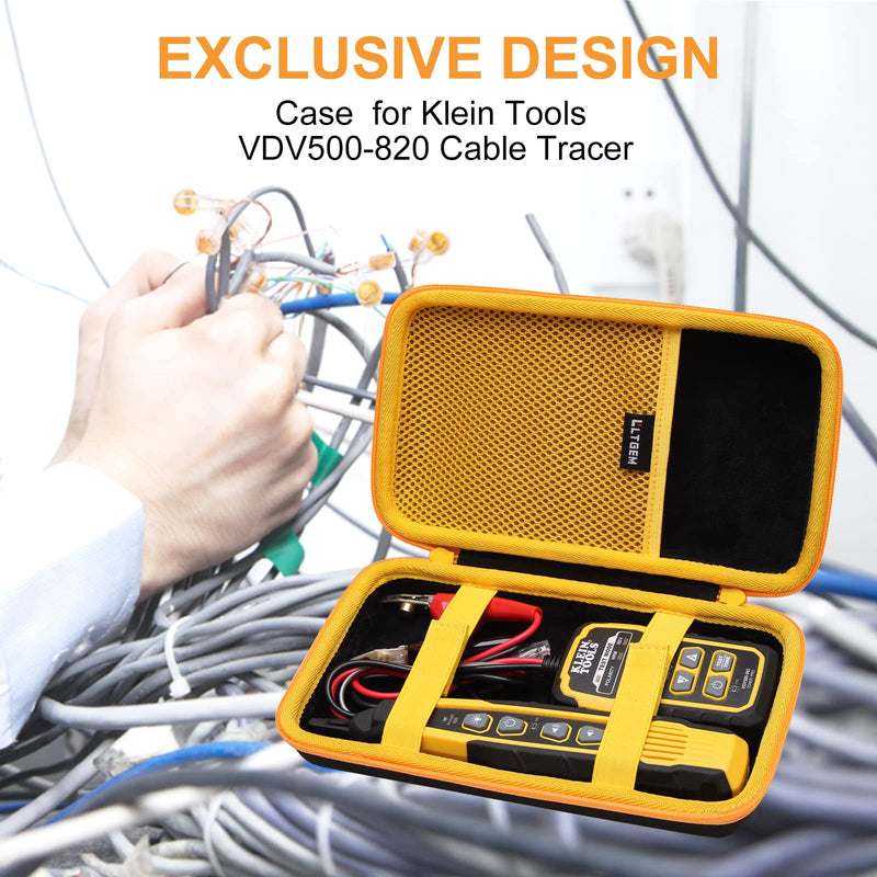LTGEM Tester Case Compatible with Klein Tools VDV500-705 / VDV500-820 / VDV500-063 Wire Tracer Tone Generator and Probe Kit Continuity Tester (Case Only)