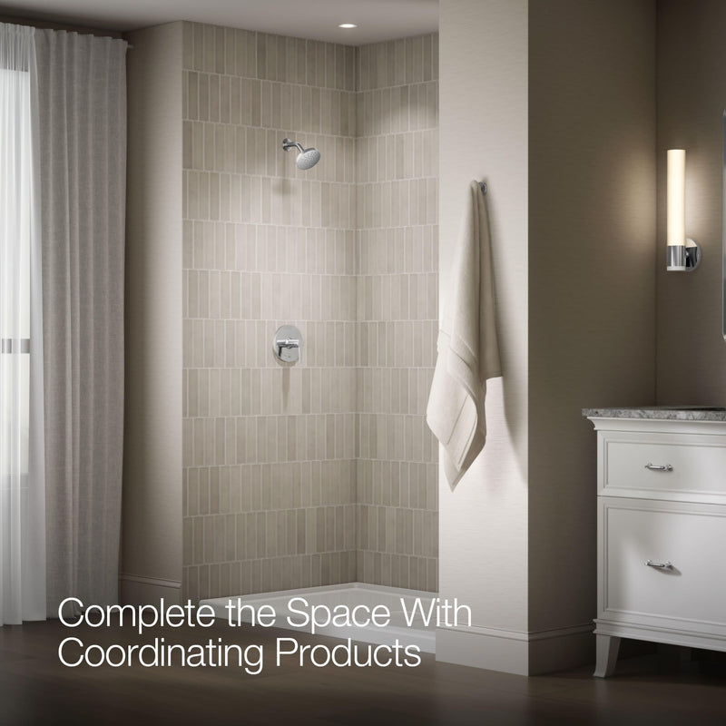 Kohler Pitch Rite-Temp shower trim set, less showerhead Polished Chrome