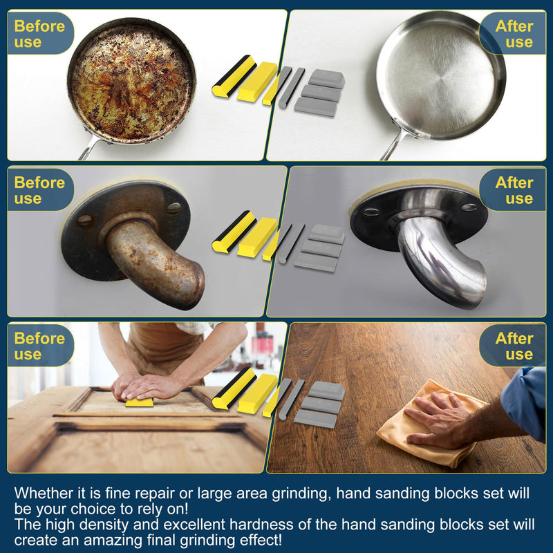 Sanding Blocks Auto Body, auto body sanding block, Hand Sanding Block Set 7pcs, Sanding Blocks Auto Body Replaces Sanding Block, fit for Woodworking, Automotive Body and Crafts Polishing 7