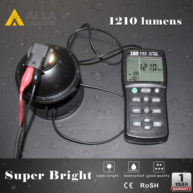 Alla Lighting 2800lm T20 7440 7443 LED Bulbs, White Reverse/Signal/Brake Tail/DRL Lights 7444 7443LL 7441 W21W 6000K Xenon Xtreme Super Bright 12V 5730 33-SMD Upgrade 6000K Xenon White