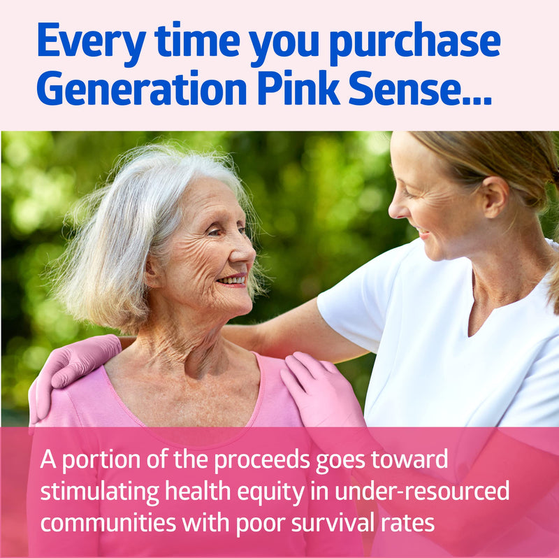 Medline Generation Pink Sense Nitrile Exam Gloves Small