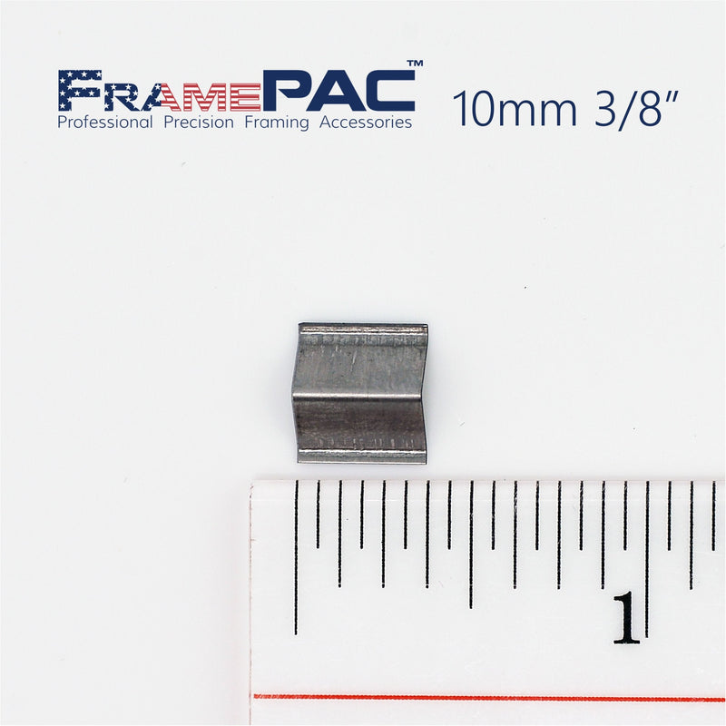 V Nails for Picture Frames Softwood Universal (UNI) 10mm (3/8 Inch) [3000 V-Nail Pack, Stacked] - (for use in Automatic V Nailer for Picture Framing, Automatic V Nailer for Picture Frames) 3/8 inch [10mm] - 3000 pack UNI - Softwood