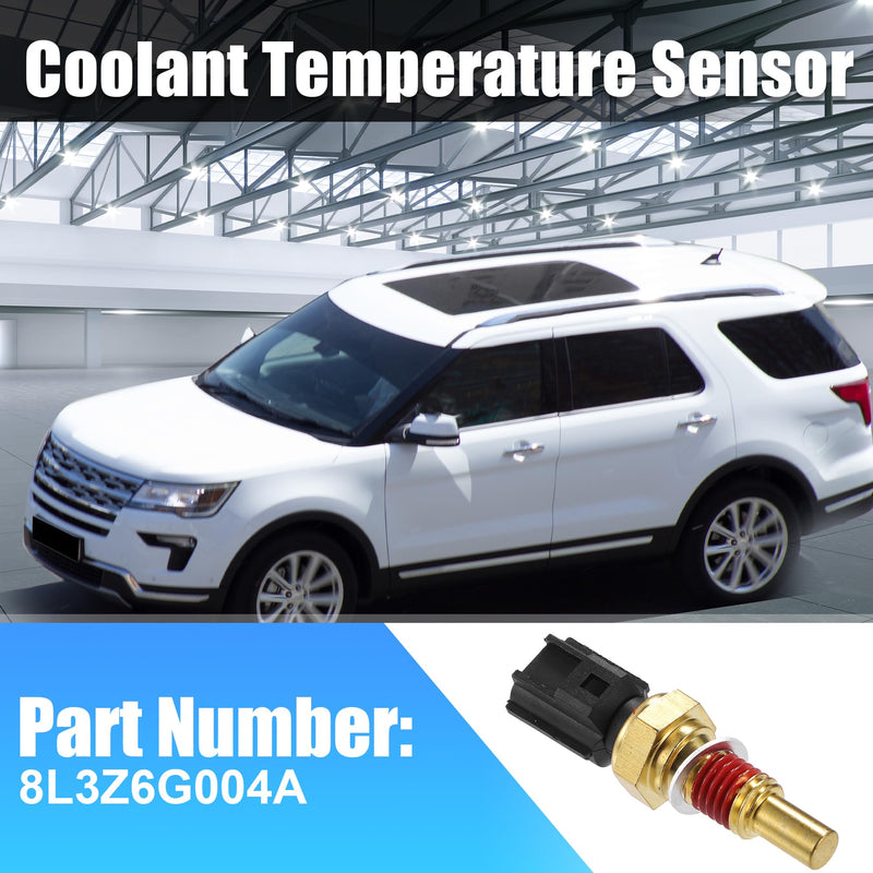 uxcell Car Engine Coolant Temperature Sensor No.8L3Z6G004A for Ford F-150 1997-2010 Water Temperature Sensor