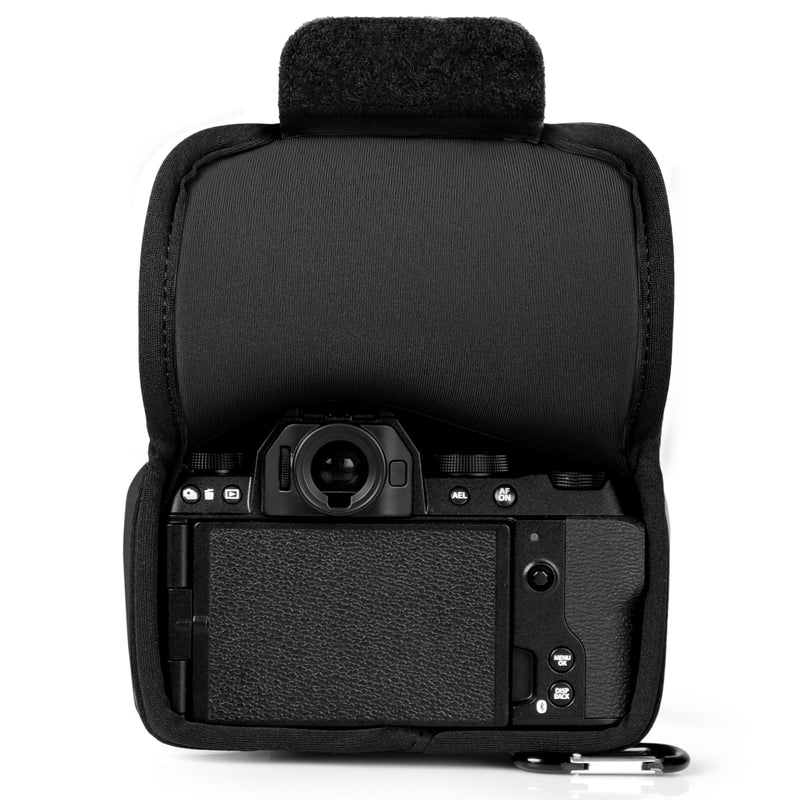 MegaGear Neoprene Camera Case for Fujifilm X-S20 (18-55mm) - Stylish and Protective Digital Photography Bag - Black