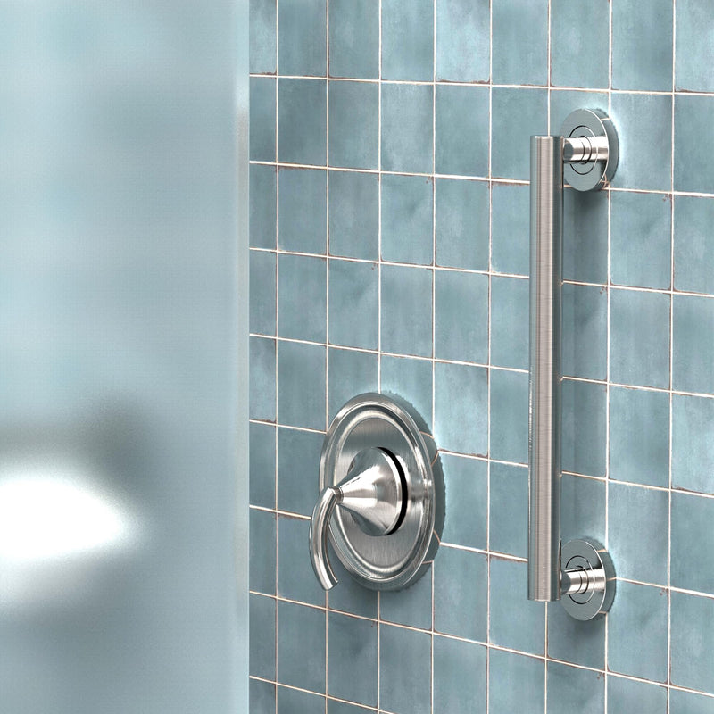 ADA Compliant Grab Bar, 500lbs Weight Support for Bath Safety (16 inch, Brushed Nickel) 16 inch