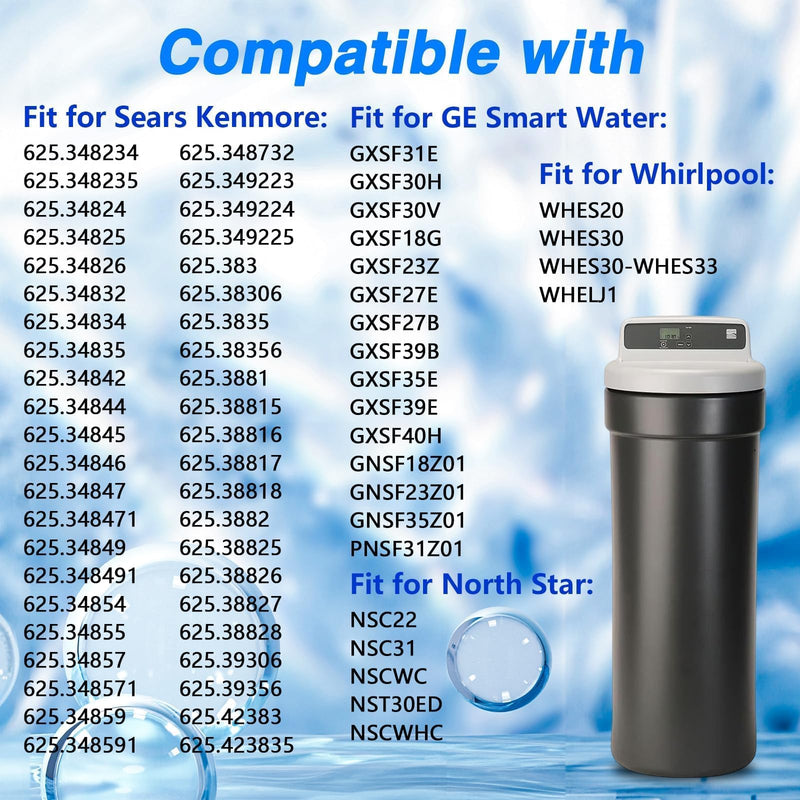 Water Softener Seal Kit Water Softener Rotor Disk Repair Kit Compatible with Whirlpool GE Sears Kenmore Morton North Star with 3/4" Valve Replace# 7129716 WS35X10005