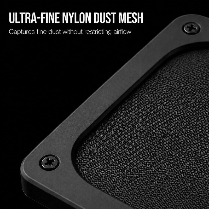 120MM Fan Dust Cover,Dust Filter,4 PCS Fan Filters,Magnetic Frame,Black | Nylon 120MM Fan Grill,120MM Fan Filter,Washable Dust Cover,Dust Filter,Durable Cooling,Tool-Free-for PC DF4-4PCS,NYLON