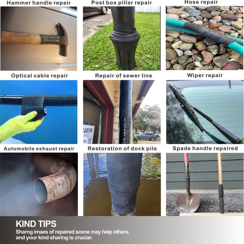 Fiberglass Repair Kit Automotive Exhaust Pipe Repair Wrap 4" X 15ft (1 Roll)