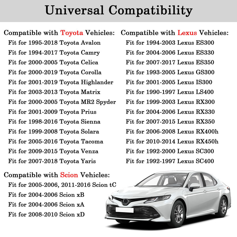 90916-03129 Engine Thermostat, Coolant Thermostat, Fit for Toyota Tacoma Camry Corolla Avalon Highlander Sienna Solara Matrix Prius & Lexus ES300 ES350 GS300 LS400 RX350, Replace 90916-A3003 90916-03129