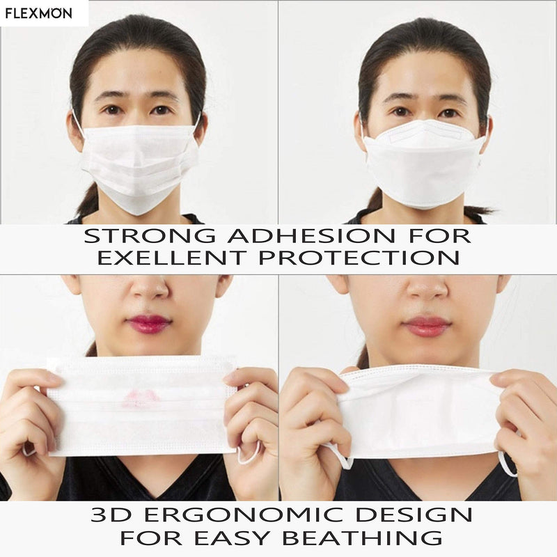 (30PCS) Good Day KF94 Black Face Masks, 4-Layer Filters Breathable Comfortable Nose, Made in Korea.