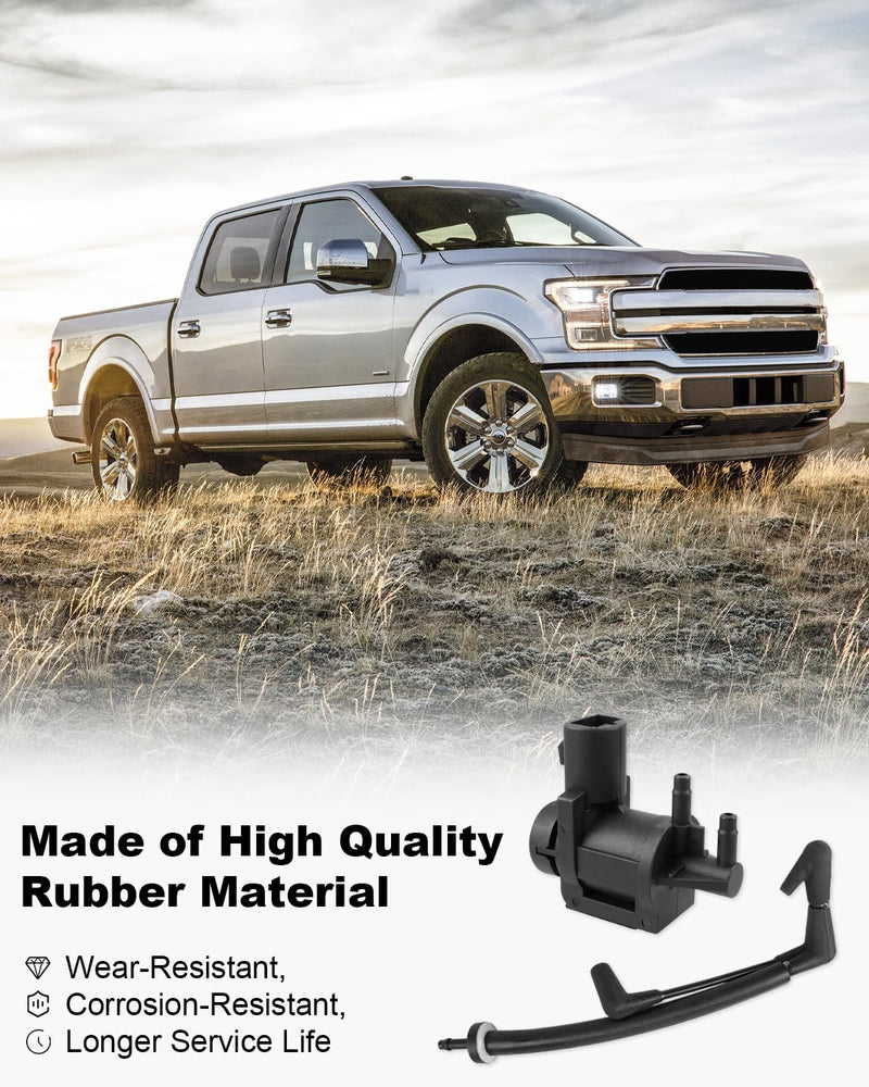 Check Valve Vacuum Hose and Vacuum Solenoid Fit for Ford F150 2015-2020, Fit for Ford Expedition 2018+, Fit for Lincoln Navigator 2018+, FL34-7A788-AD, FL3Z-3A788-B, 7L1Z-9H465-B Size2
