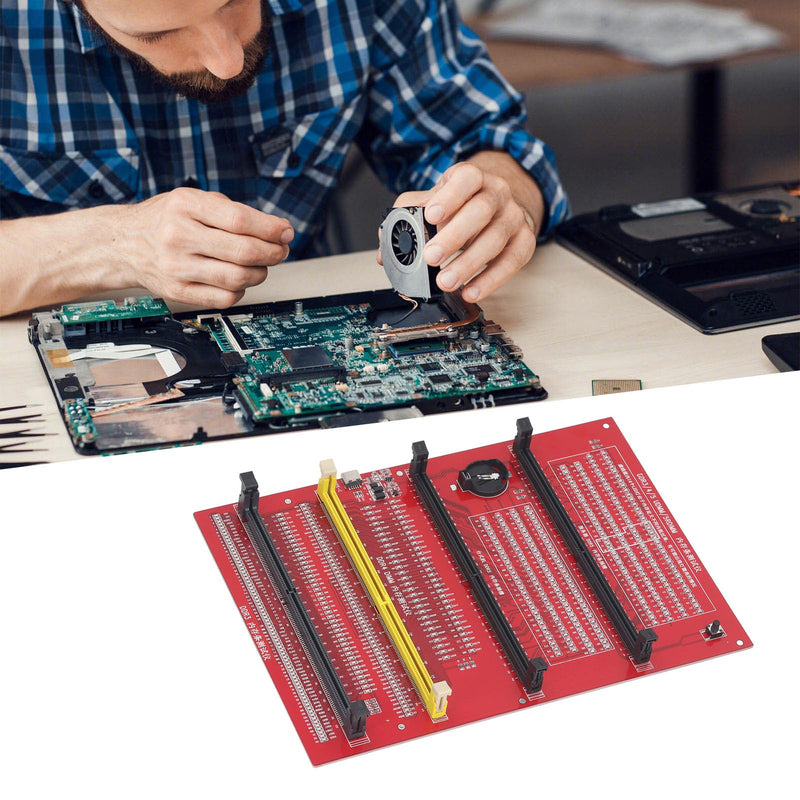 Memory Tester, Memory Diagnostic Analyzer, 4 in 1 Desktop DDR3 DDR4 DDR5UDMM DDR5RDIMM Tester Card for Desktop Server Computers