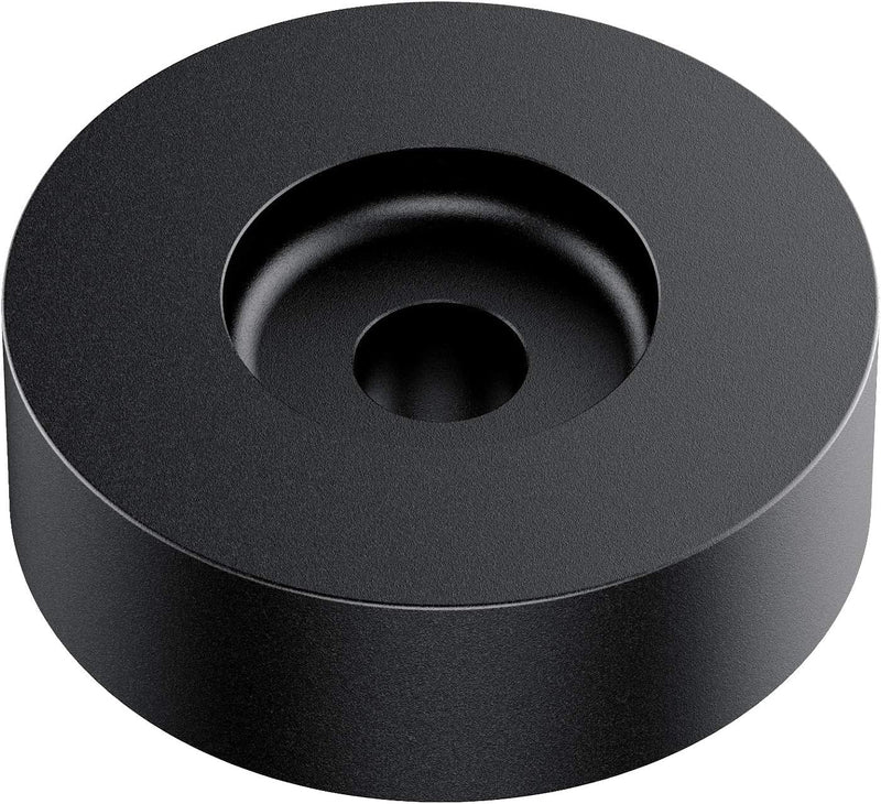 45 RPM Adapter, for 7 Inch Vinyl Record Players and Technics Turntables, Solid Aluminum Dome 45 Adapter (Black) Black