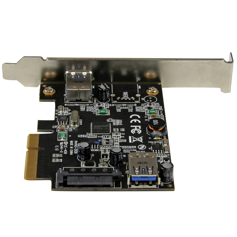 StarTech.com 2 Port USB 3.1 (10Gbps) Card - USB-A 1x External 1x Internal - PCIe USB 3.1 Card with Type-A - PCI Express (PEXUSB311EI) 1x USB-A Ext + 1x USB-A Int