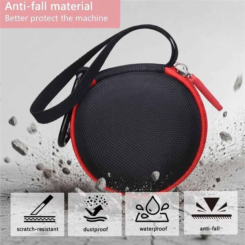 Hard EVA Carrying Case Compatible With Pokemon GO Plus +, Portable Travel Organzier Storage Cover Shockproof, Dustproof, Water-Resistant Storage Box (Case Only)