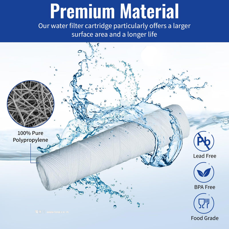 Compatible Campbell 1SS-30 5 Micron Sediment Filters 5 Pack by Complete Filtration Services (CFS)